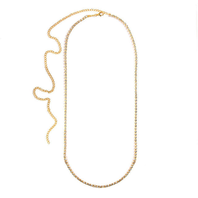 Multi Layer Rhinestone Waist and Thigh Chain