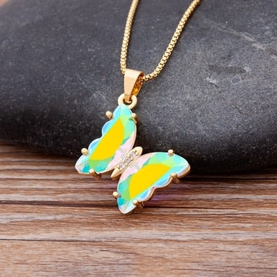 Butterfly Crystal Necklace