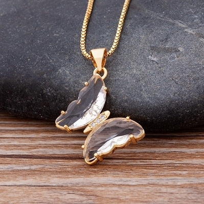 Butterfly Crystal Necklace