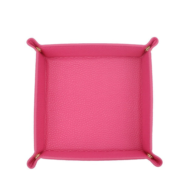 Personalized Monogram Leather Foldable Storage Box