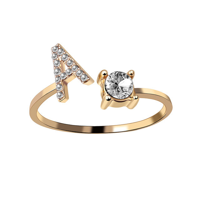 Iced Initial Ring