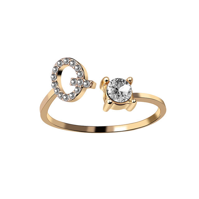 Iced Initial Ring