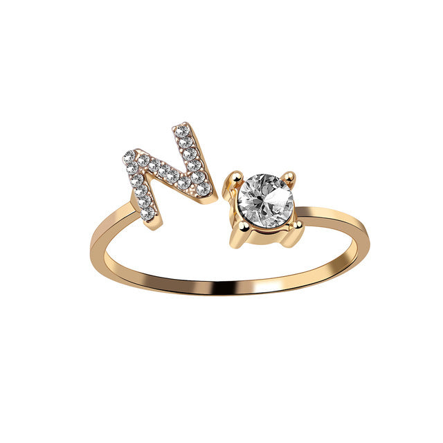 Iced Initial Ring