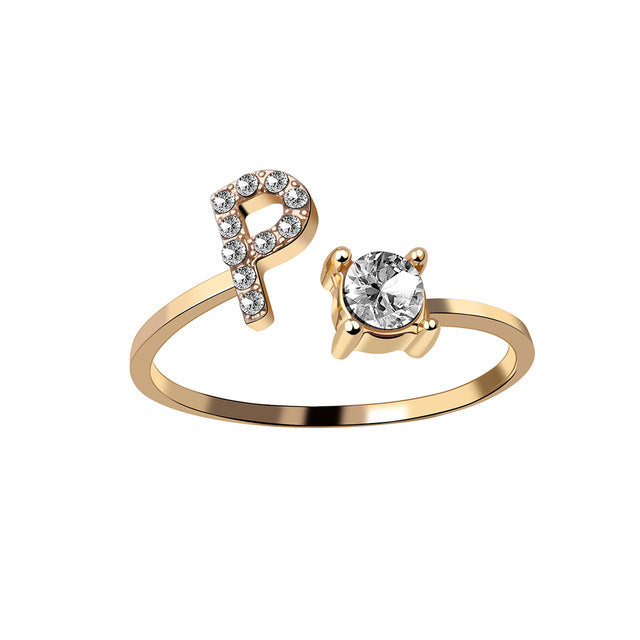 Iced Initial Ring