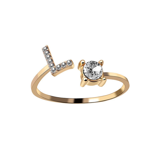 Iced Initial Ring