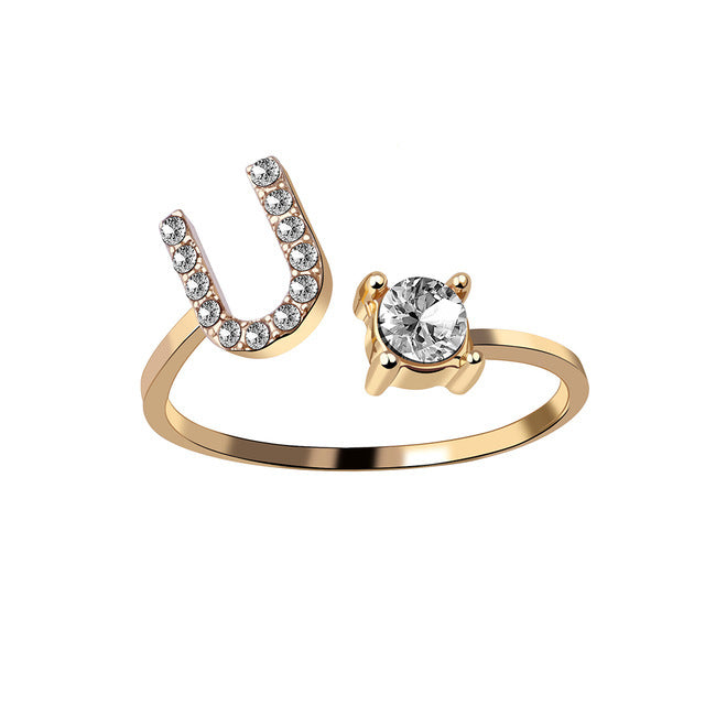 Iced Initial Ring