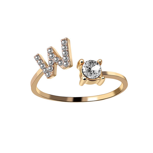 Iced Initial Ring