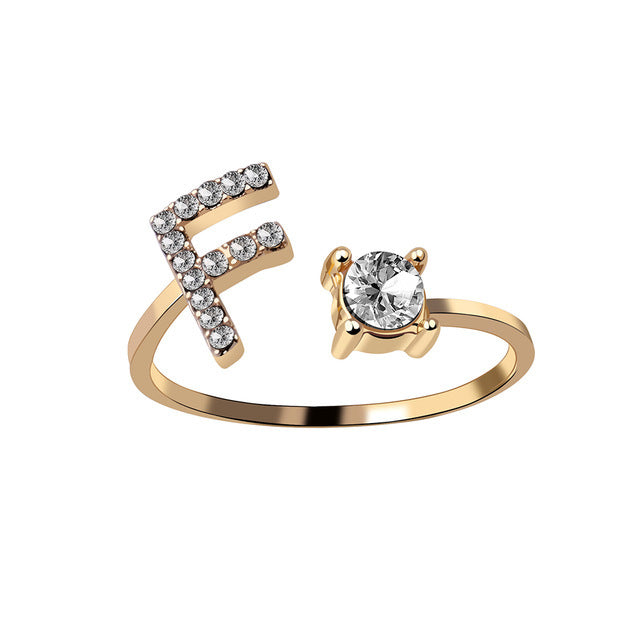 Iced Initial Ring