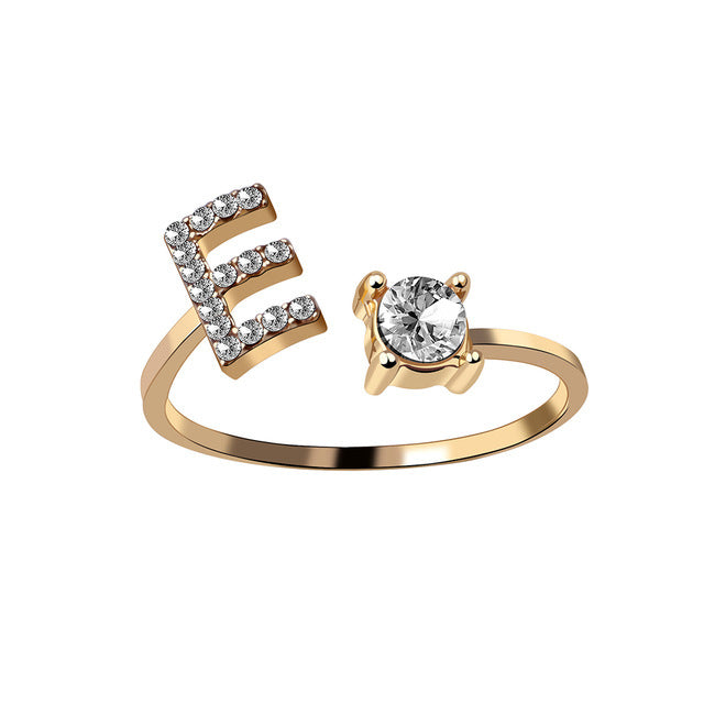 Iced Initial Ring