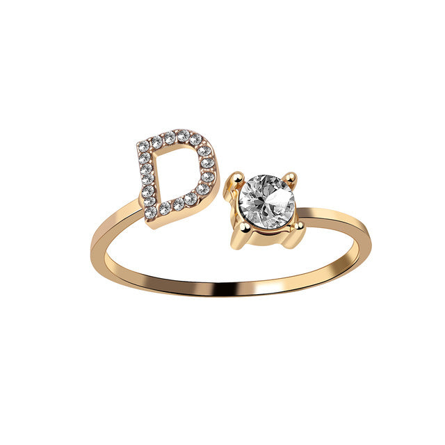 Iced Initial Ring