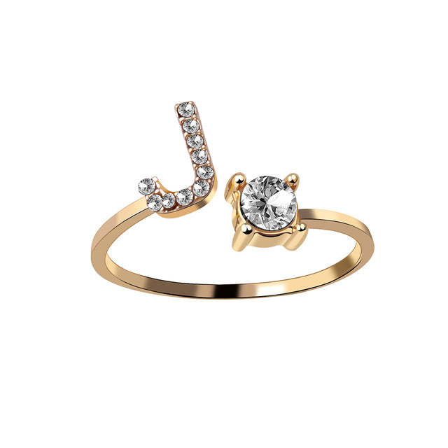 Iced Initial Ring