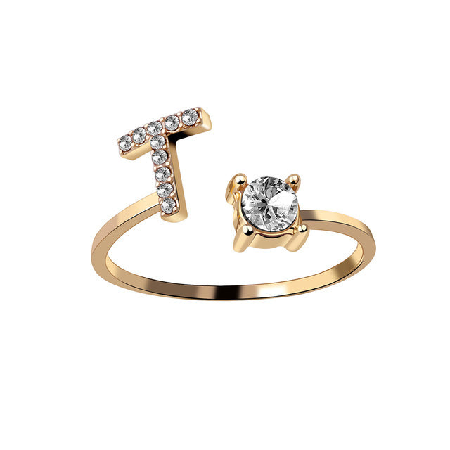 Iced Initial Ring
