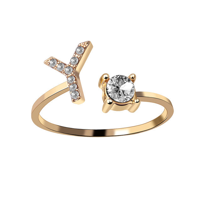 Iced Initial Ring