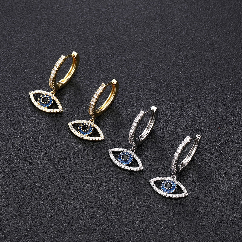 Evil Eye Drop Earrings