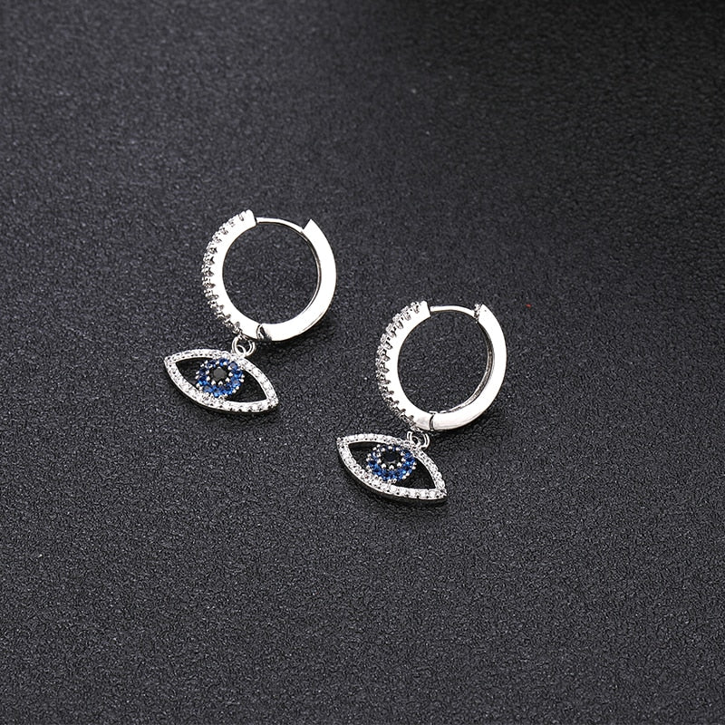 Evil Eye Drop Earrings