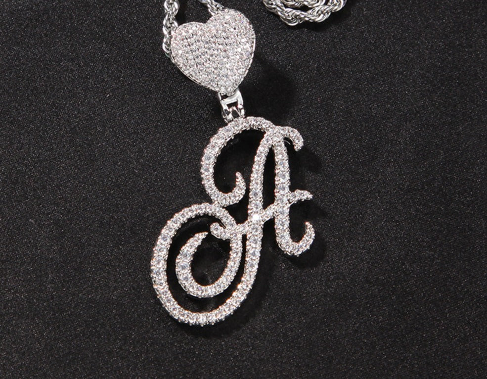 Heart Cursive Neckalce