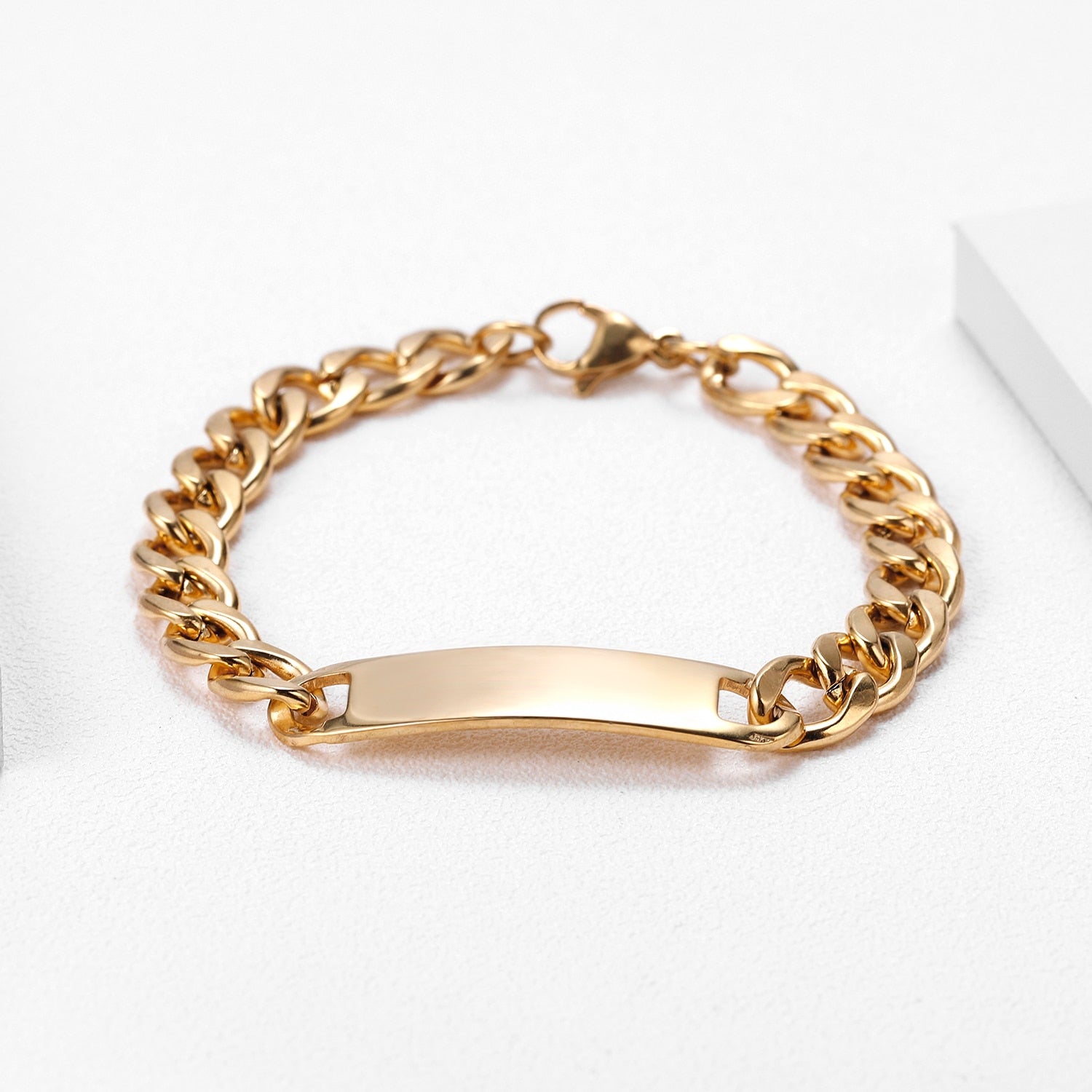 Personalized Bar Chain Bracelet