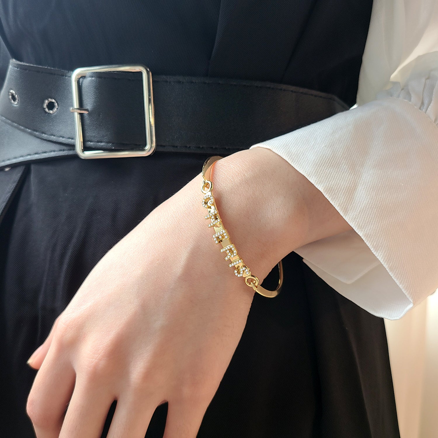 Personalized Iced Bangle