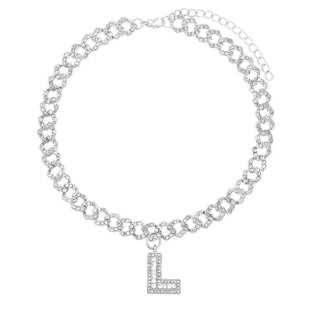Initial Cuban Chain Necklace