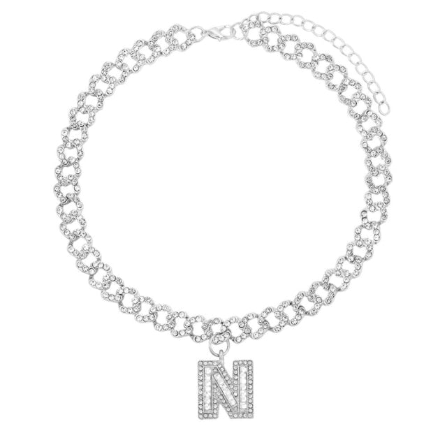 Initial Cuban Chain Necklace