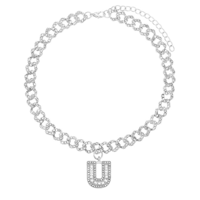 Initial Cuban Chain Necklace