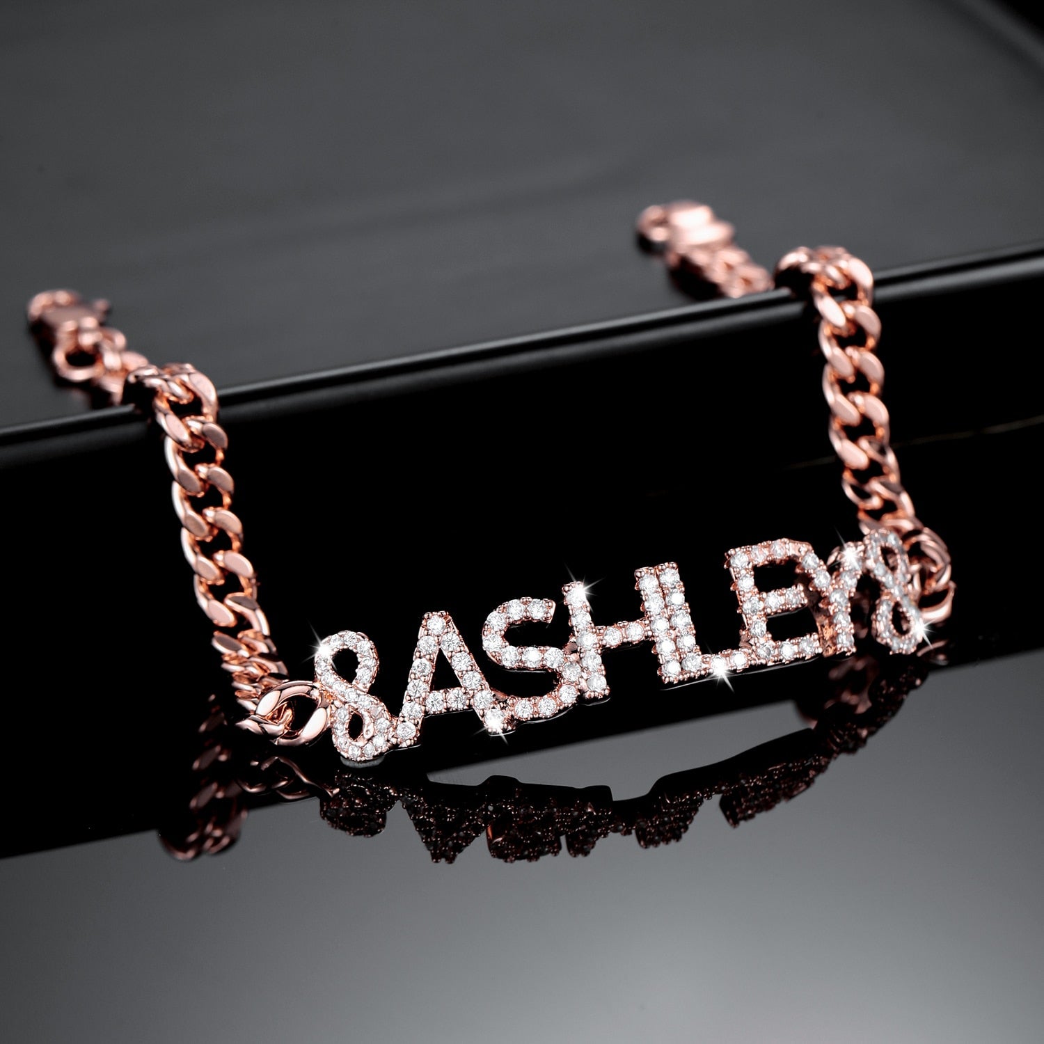 Personalized Iced Butterfly Bracelet