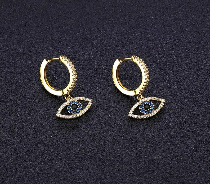 Evil Eye Drop Earrings