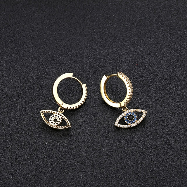 Evil Eye Drop Earrings