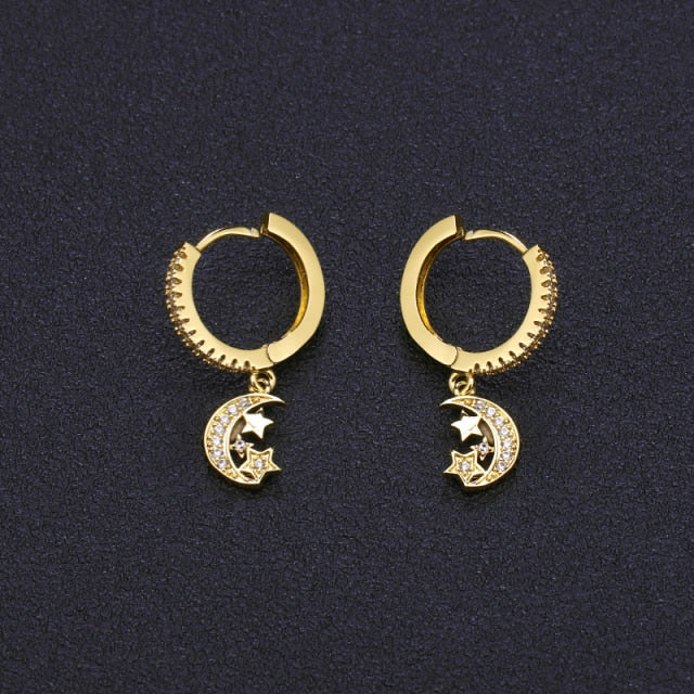 Evil Eye Drop Earrings