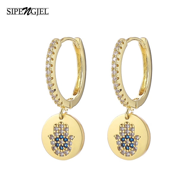 Evil Eye Drop Earrings