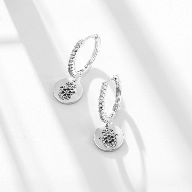 Evil Eye Drop Earrings