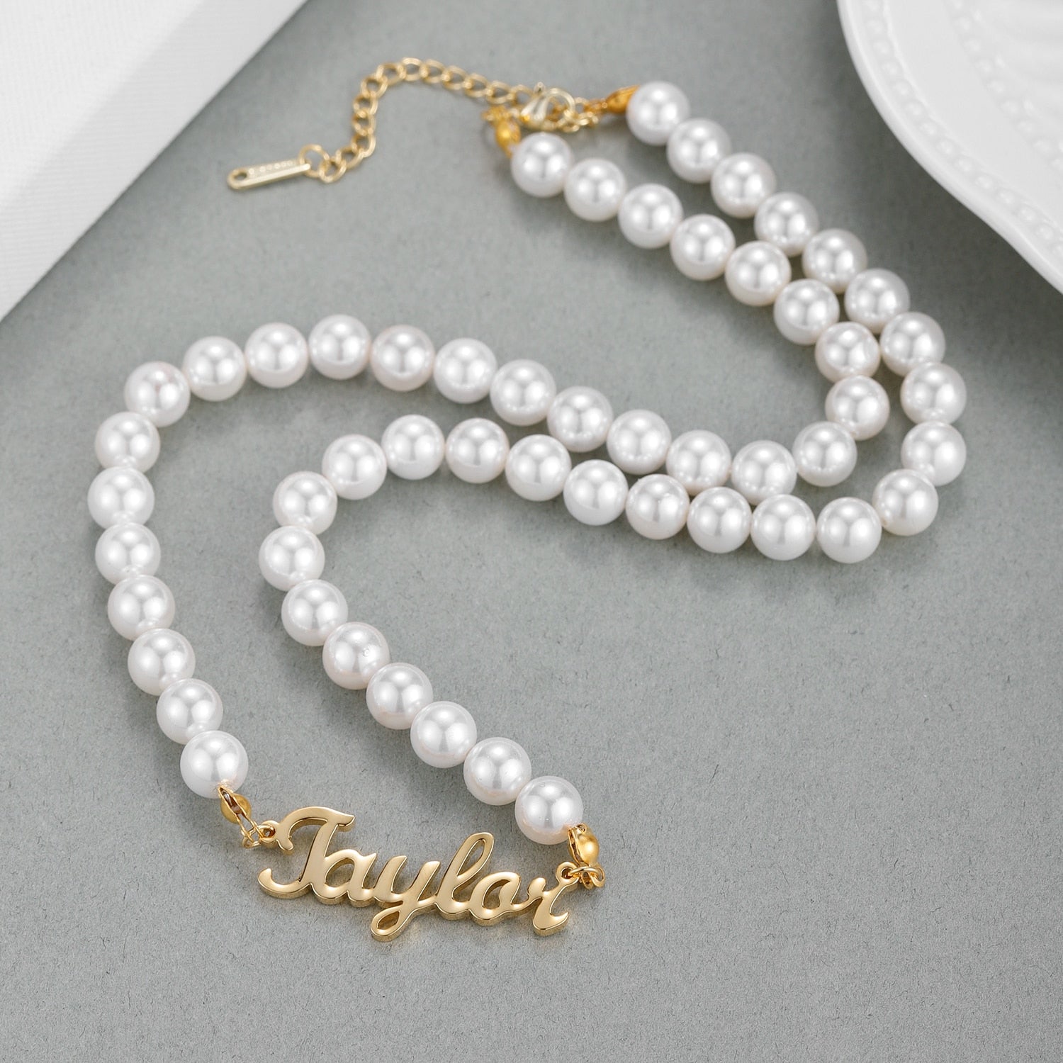 Personalized Pearl Necklace