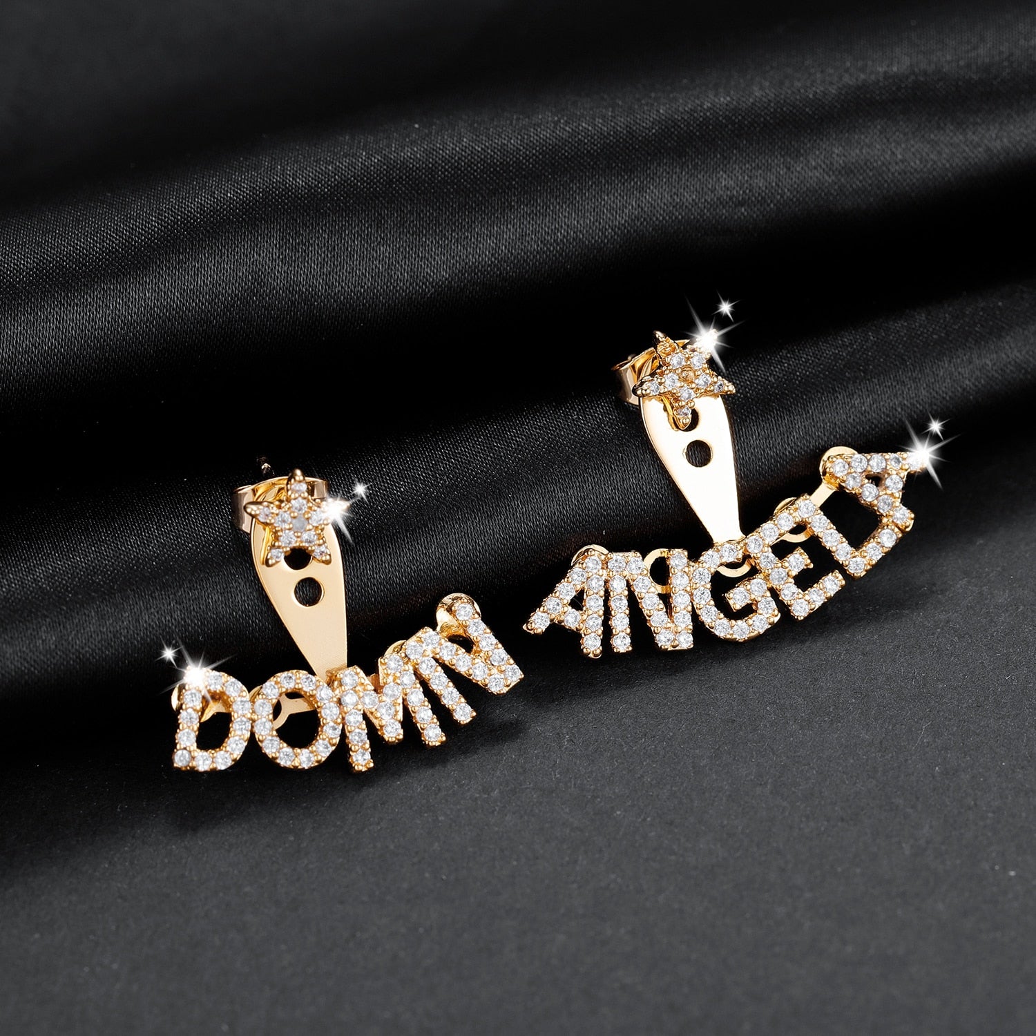 Personalized Iced Earrings