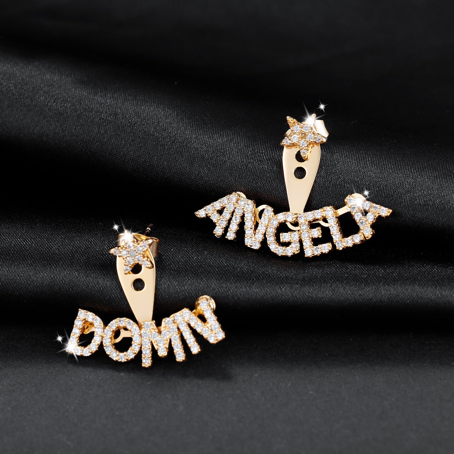 Personalized Iced Earrings