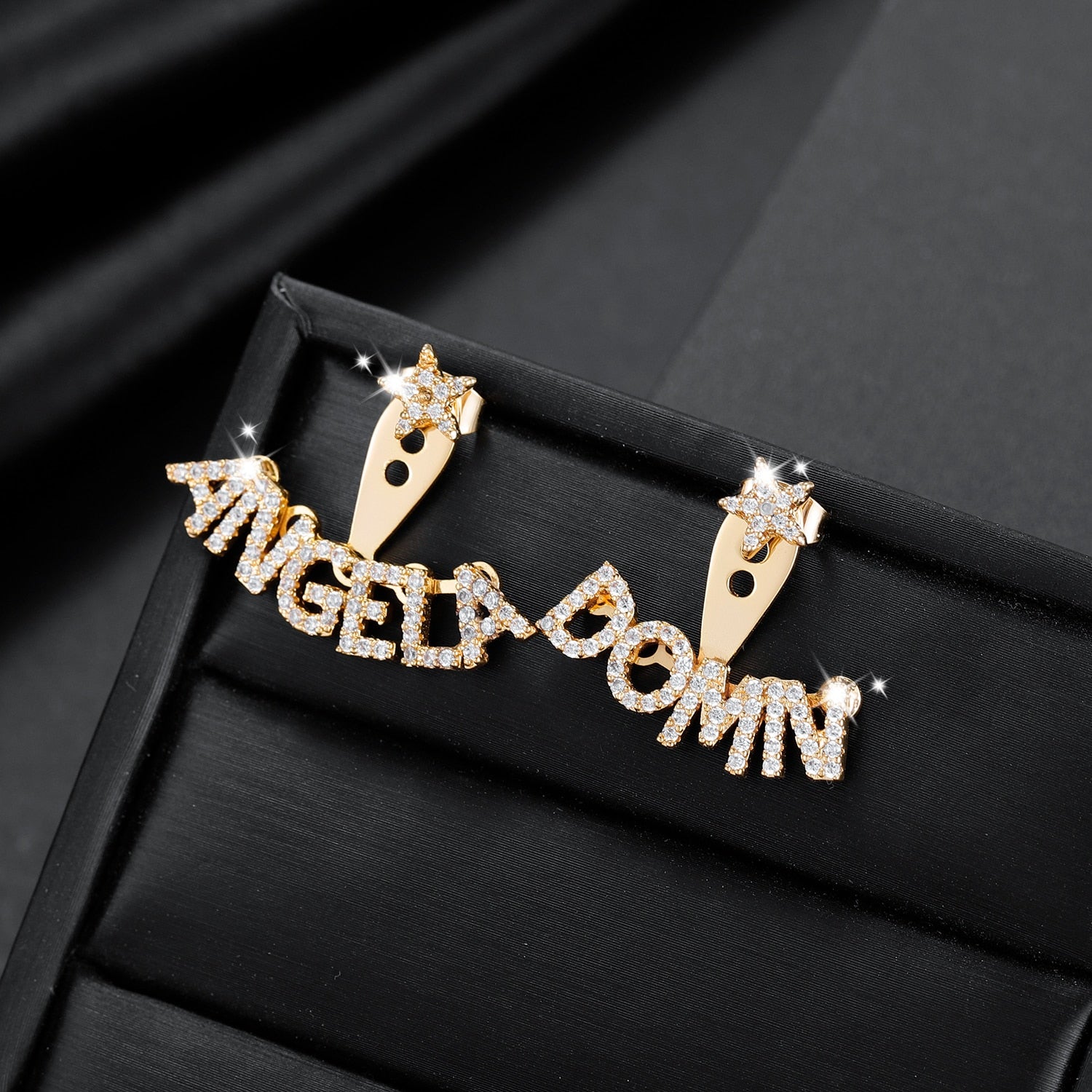 Personalized Iced Earrings