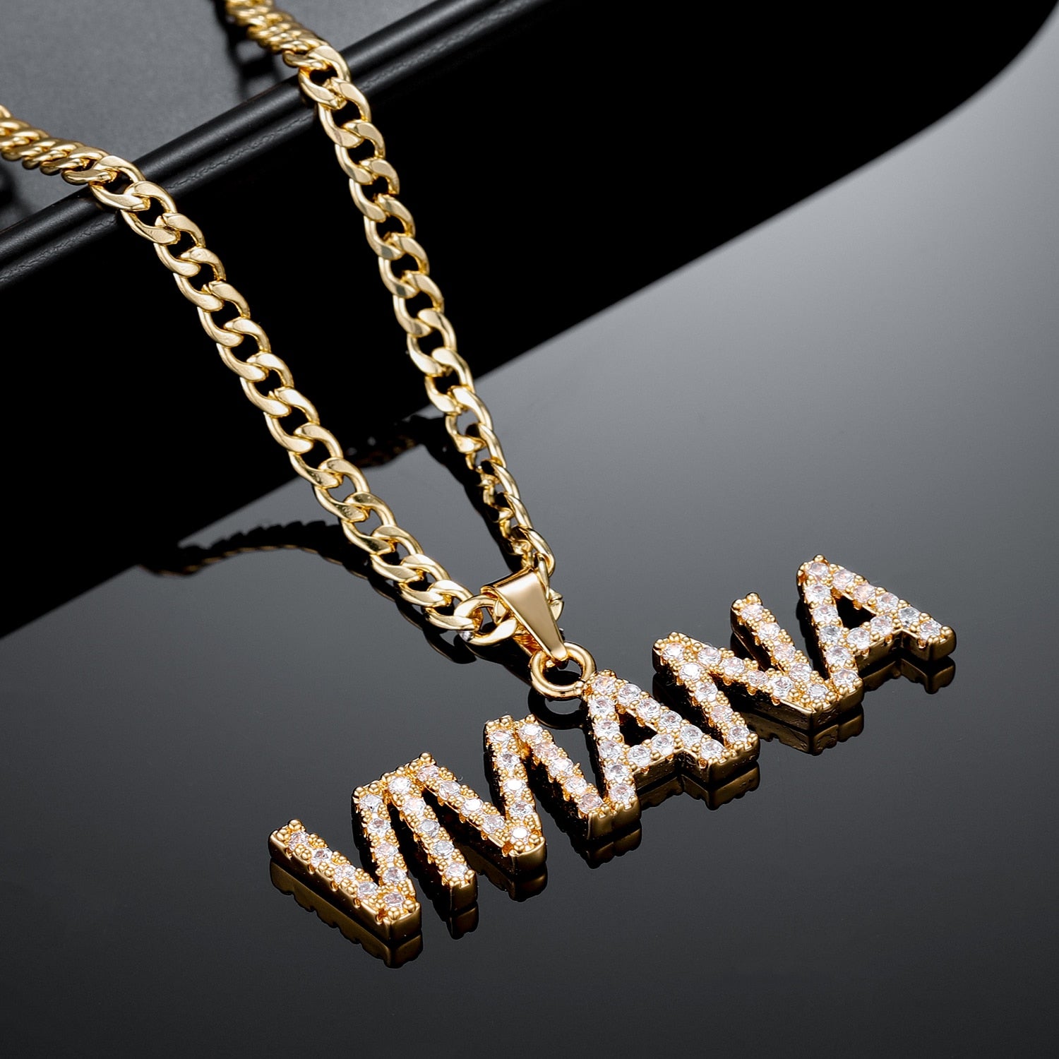 Personalized Zircon Name Necklace