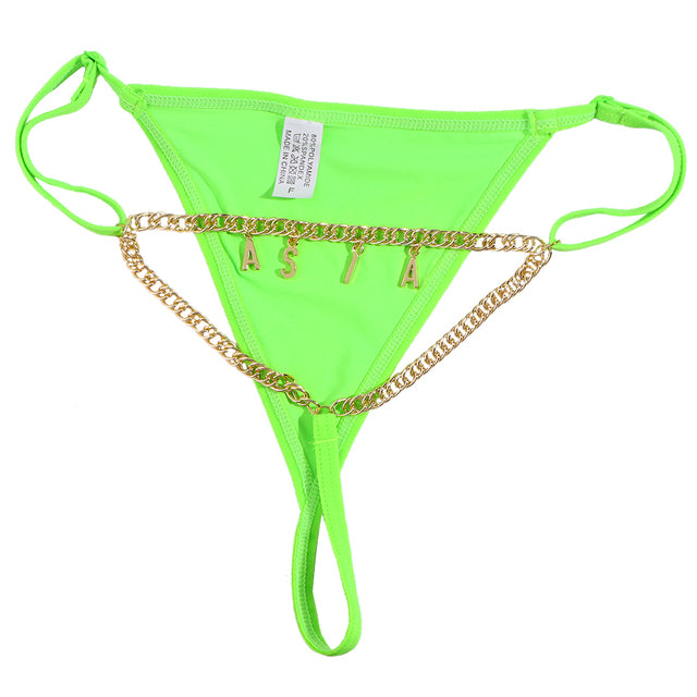 Personalized Triangle Body Chain Necklace