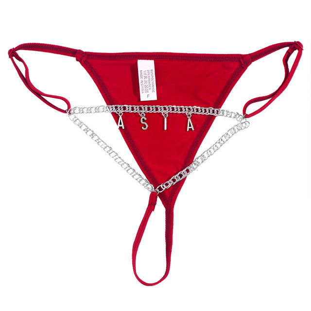 Personalized Triangle Body Chain Necklace