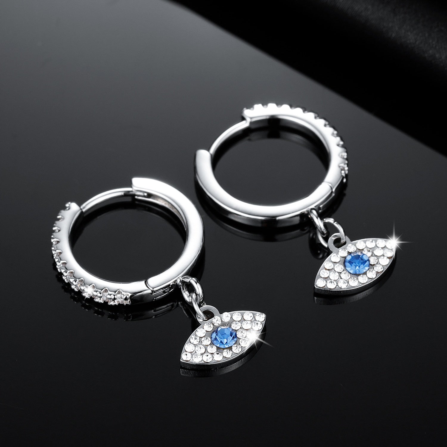 Eye Earrings Stud With Stone Earrings