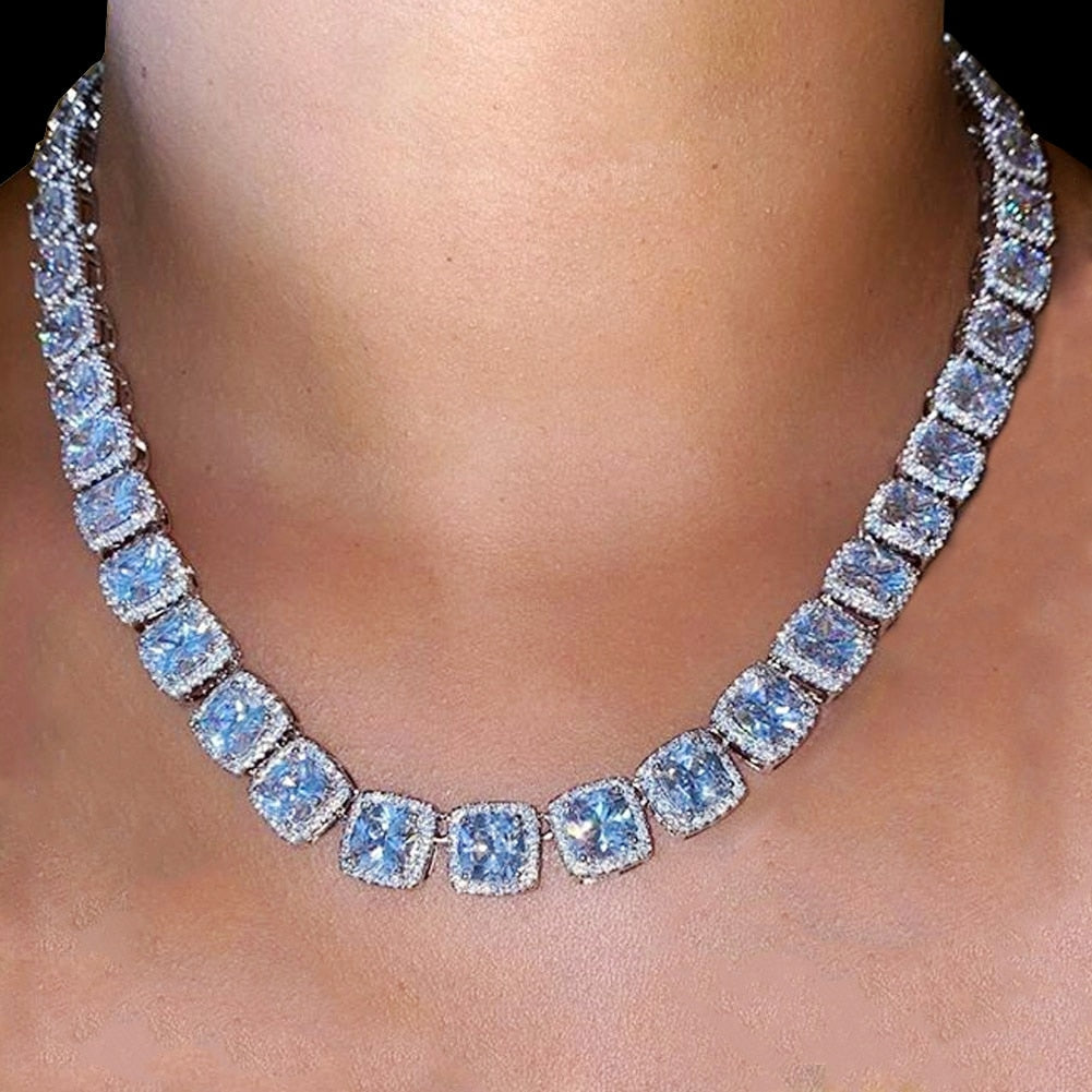 Crystal Tennis Chain Necklace