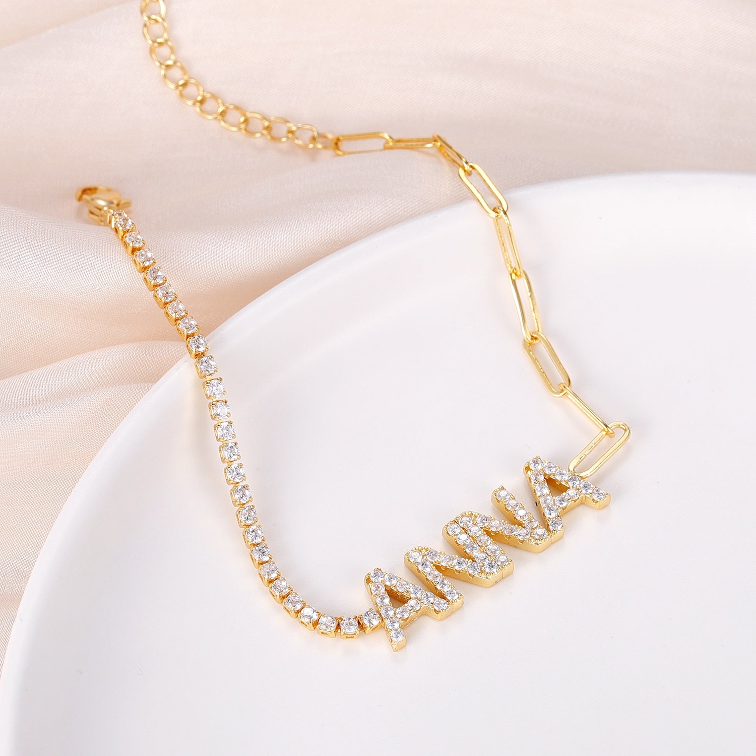 Personalized Iced Bracelet