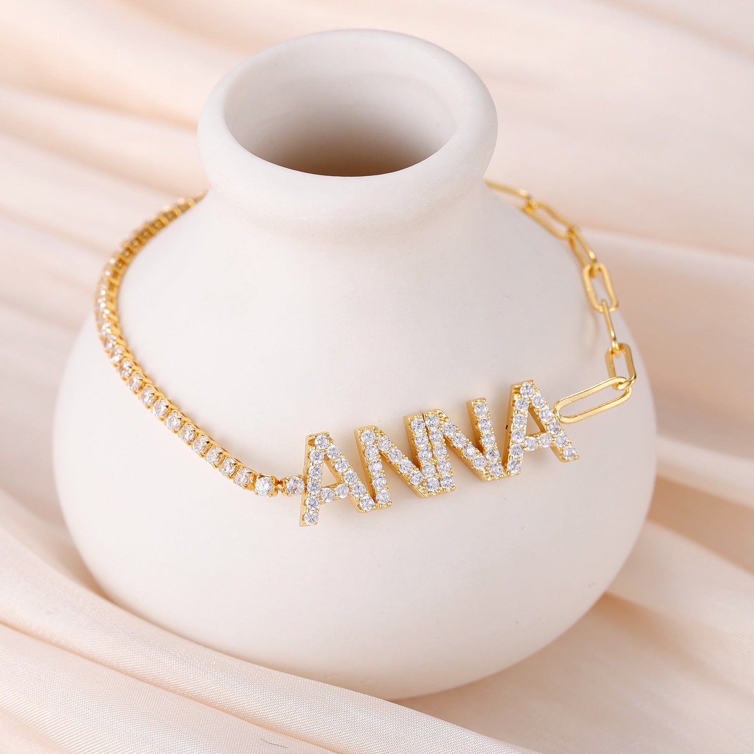 Personalized Iced Bracelet