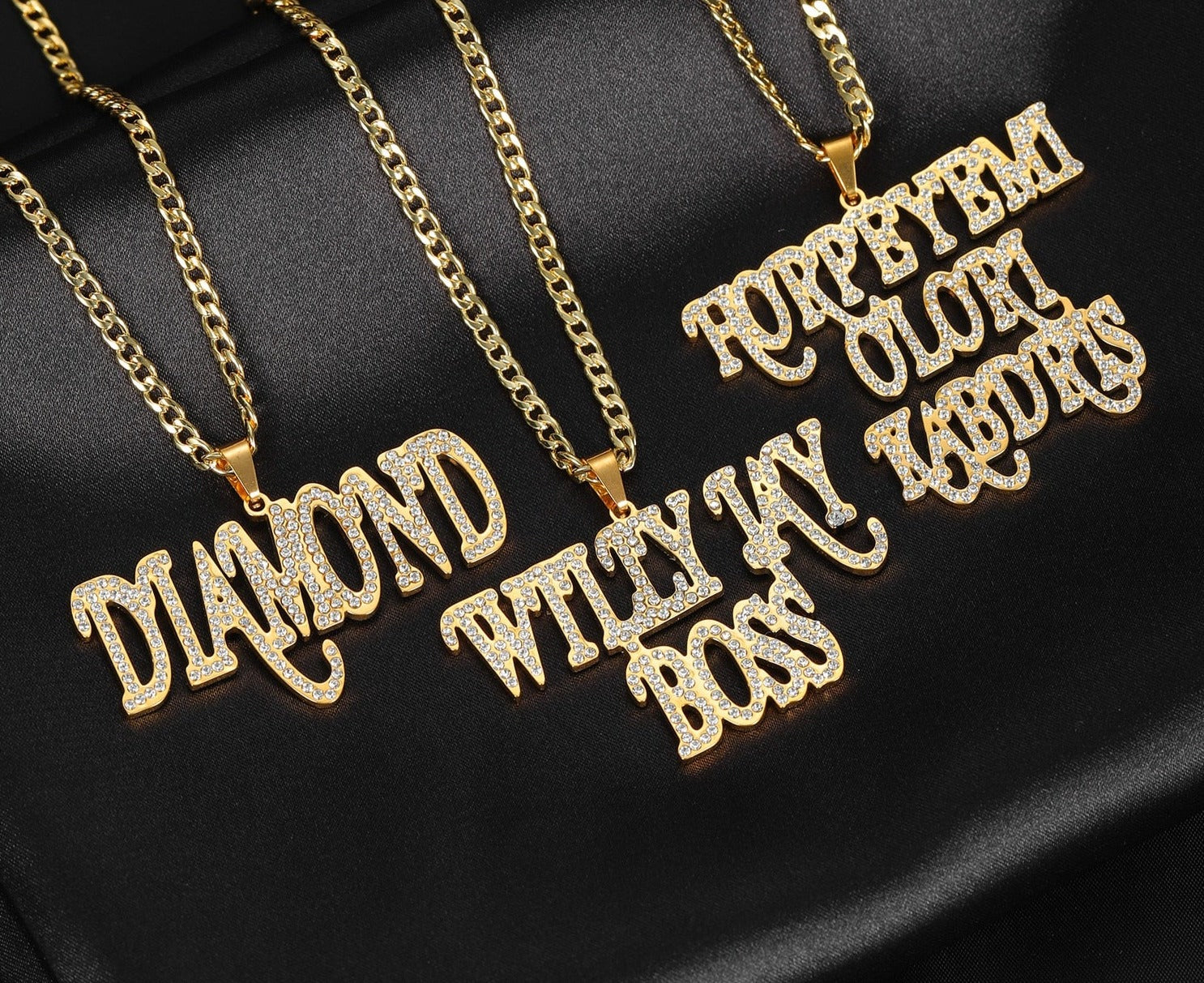Personalized Big Iced Out Necklace