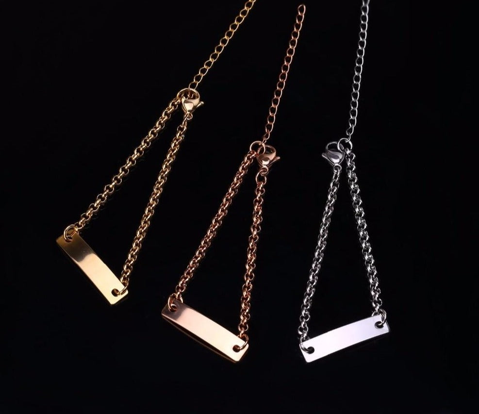 Personalized Children Bar Bracelet - Limitless Jewellery