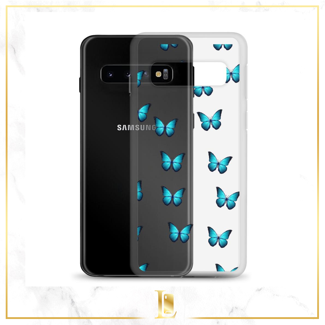 Butterfly Transparent Samsung Phone Case - Limitless Jewellery