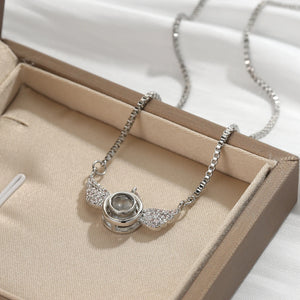 Personalized Angel Photo Necklace