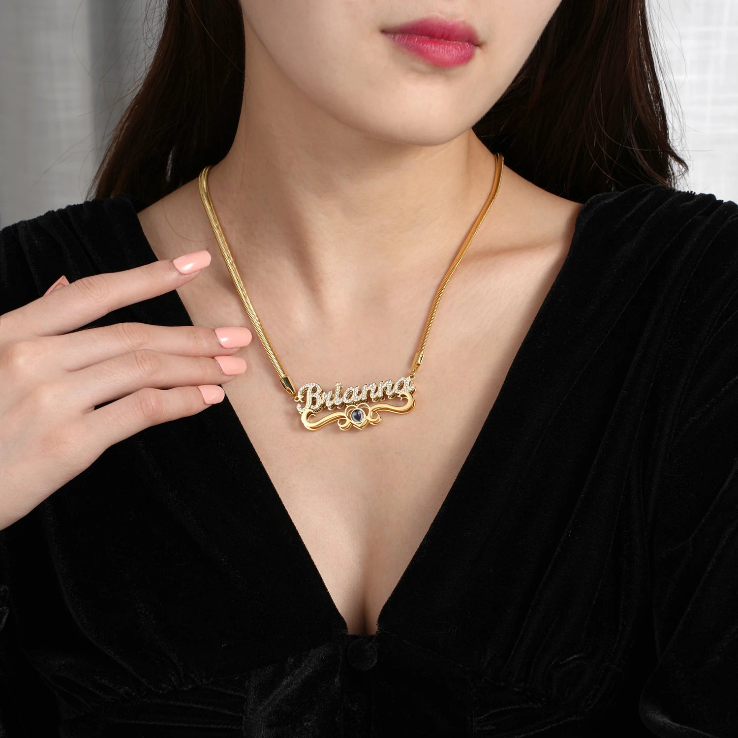 Personalized Projection Photo Necklace