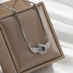 Personalized Angel Photo Necklace