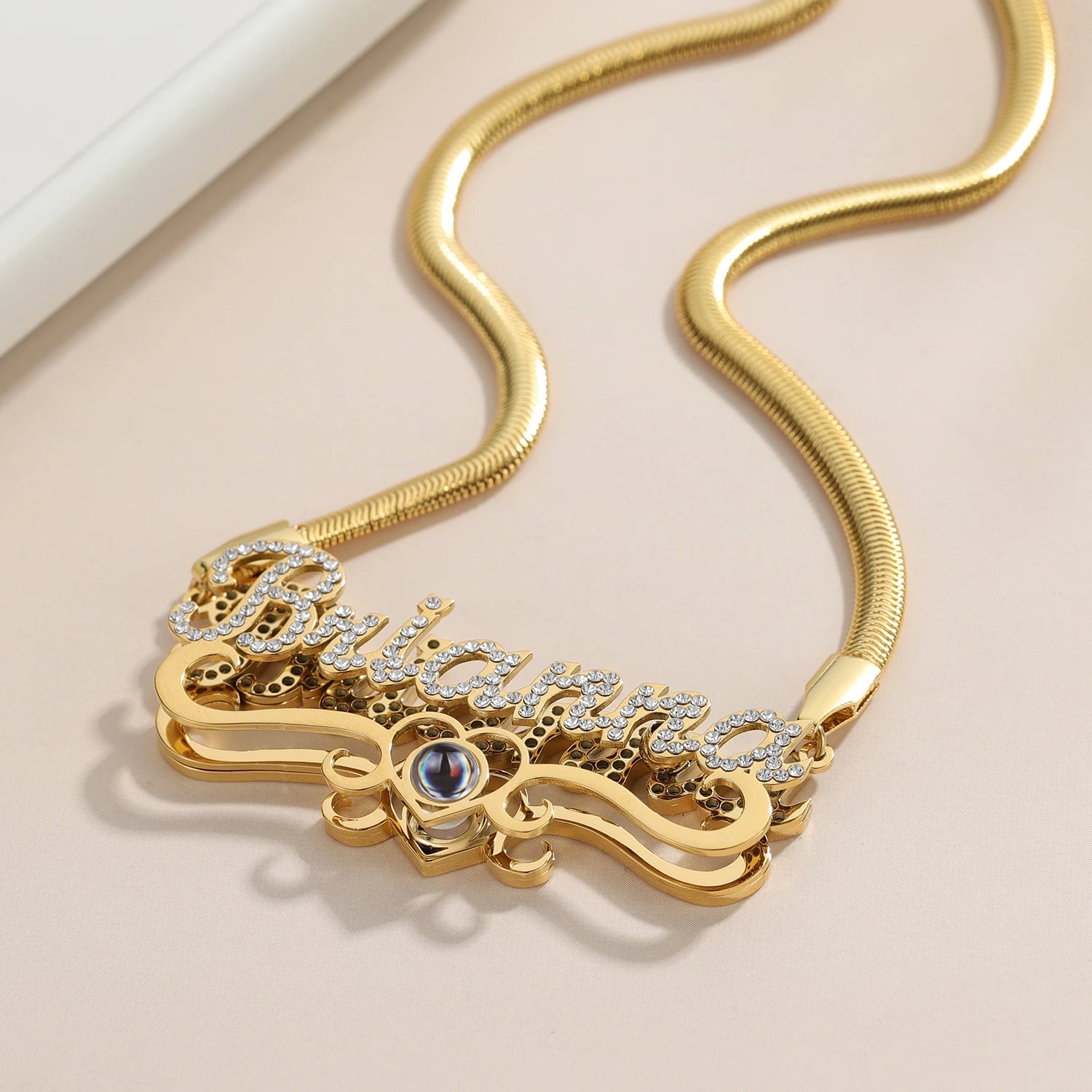 Personalized Projection Photo Necklace