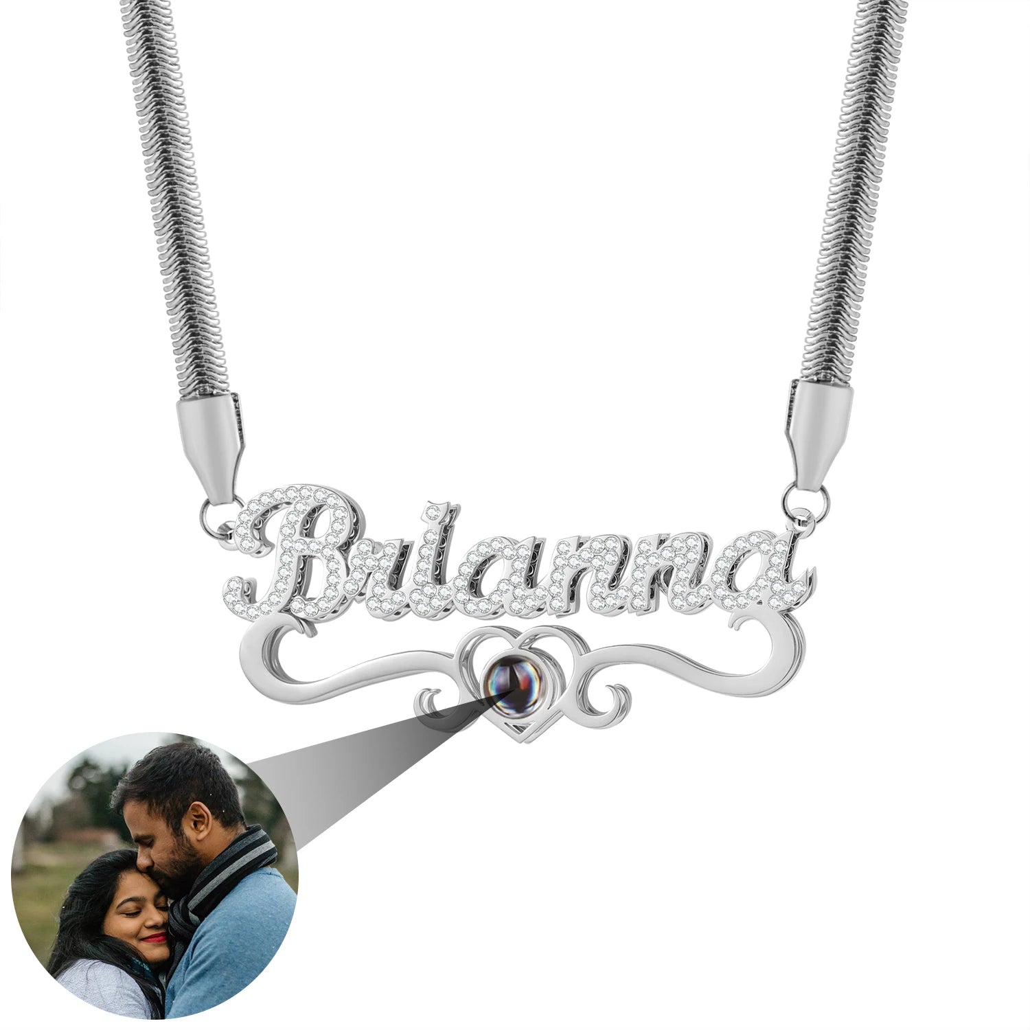 Personalized Projection Photo Necklace
